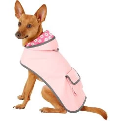 Frisco Lightweight Reversible Packable Travel Dog Raincoat