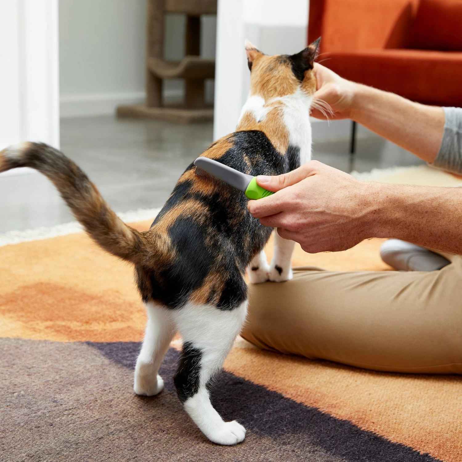 Frisco Single-Row Flea Comb For Cats & Dogs - Image 4