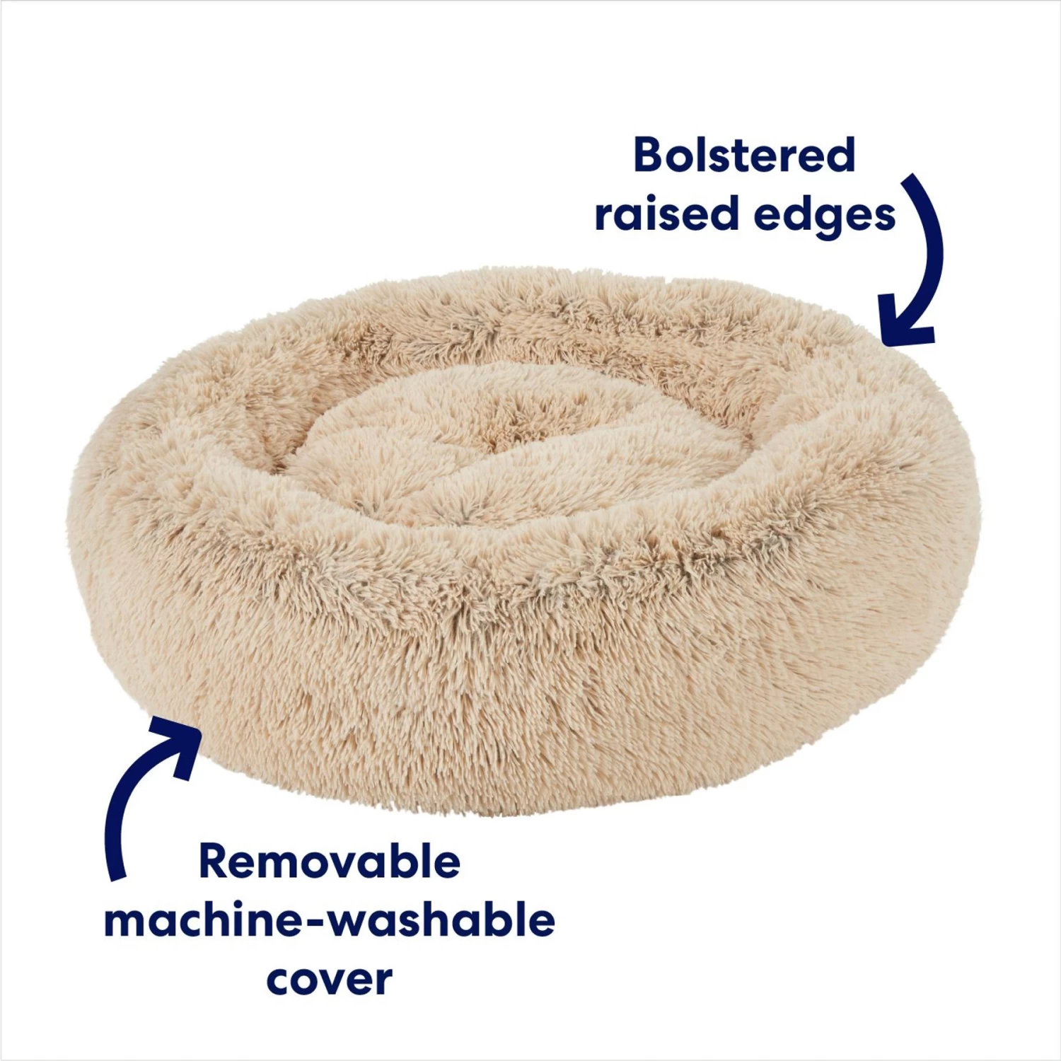 Frisco Eyelash Cat & Dog Bolster Bed - Image 3
