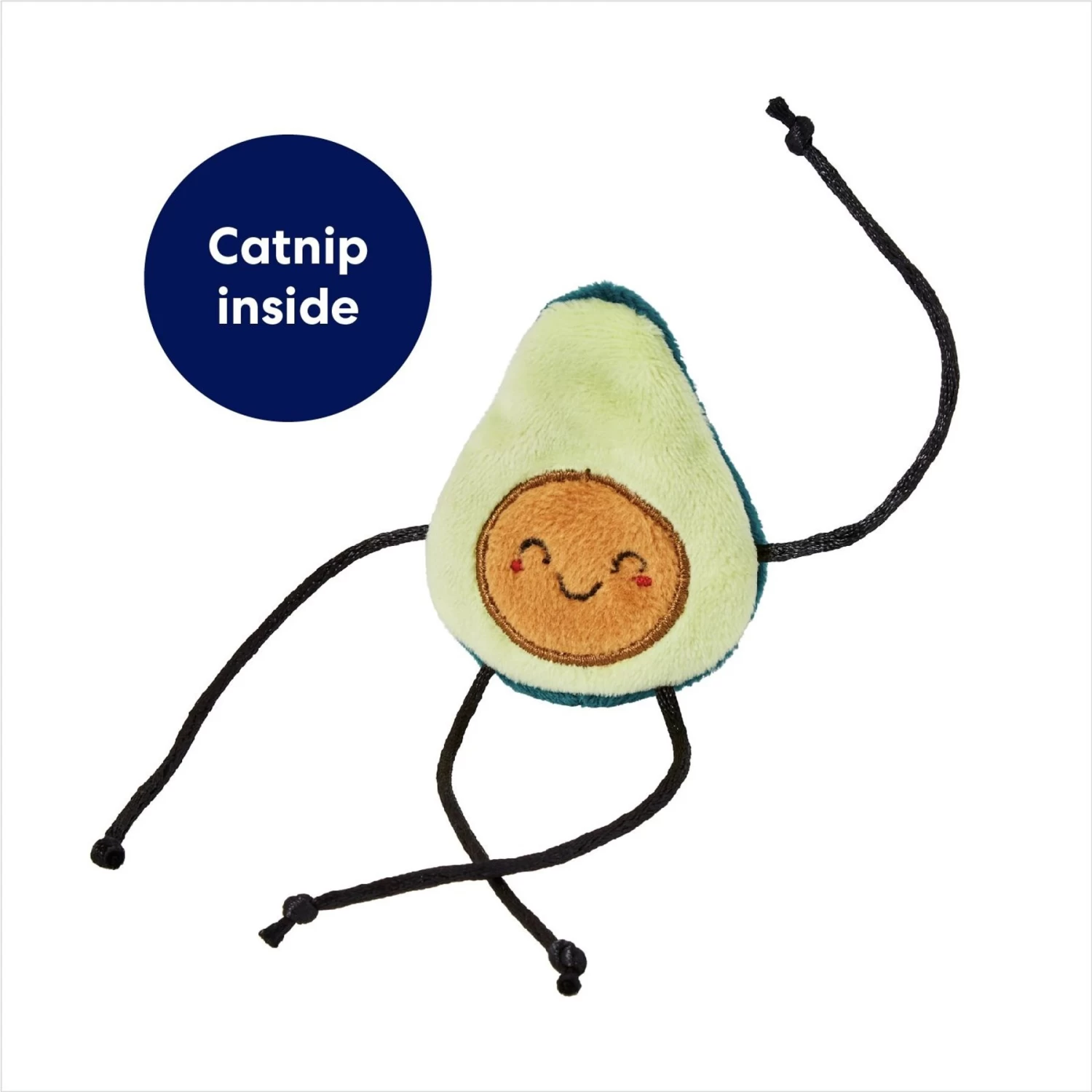 Frisco Dangly Avocado Buddy Plush Cat Toy With Catnip - Image 3
