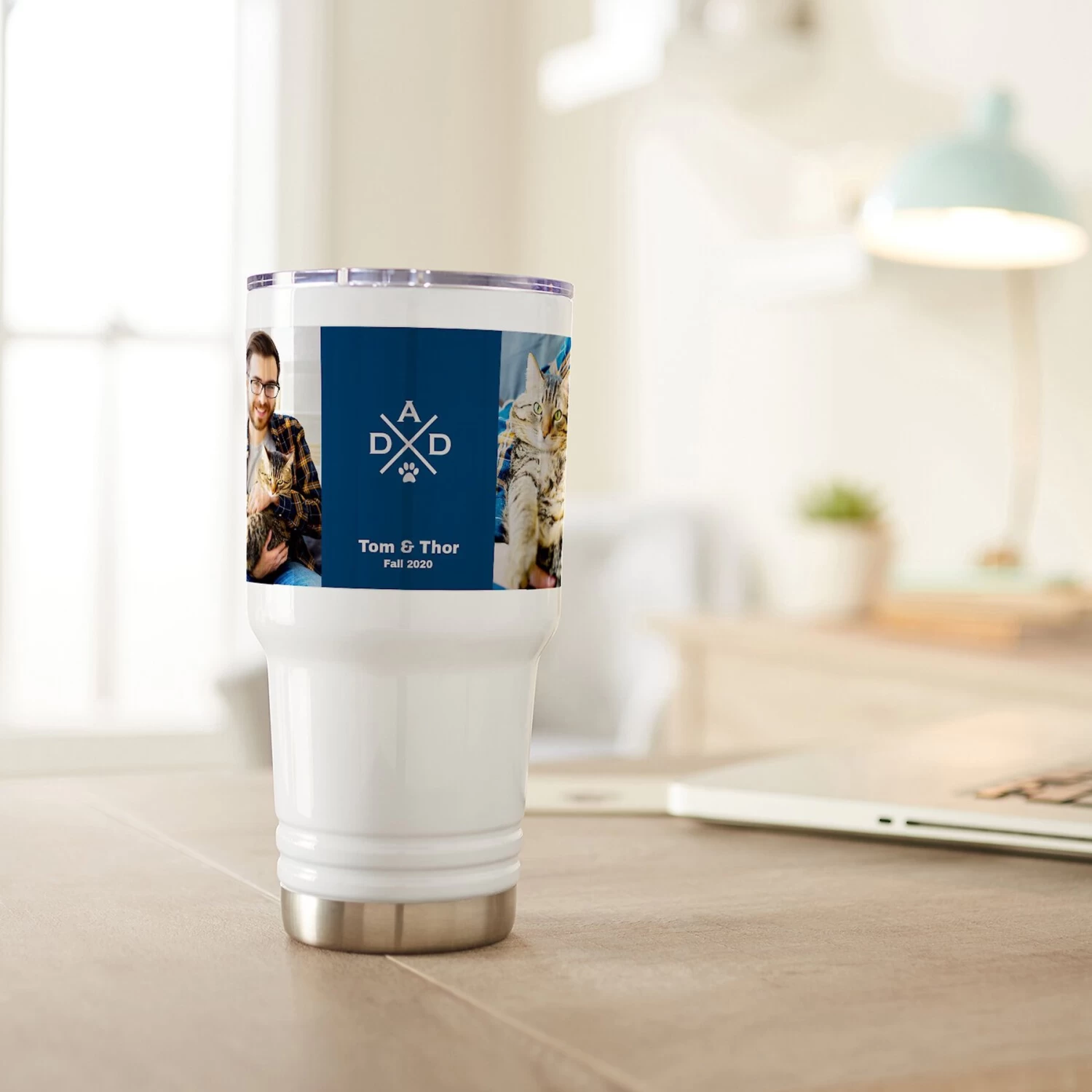 Frisco Double Walled "Dad" Personalized Tumbler, 30-oz Cup - Image 5