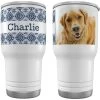 Frisco Double Walled Boho Damask Personalized Tumbler, 30-oz Cup