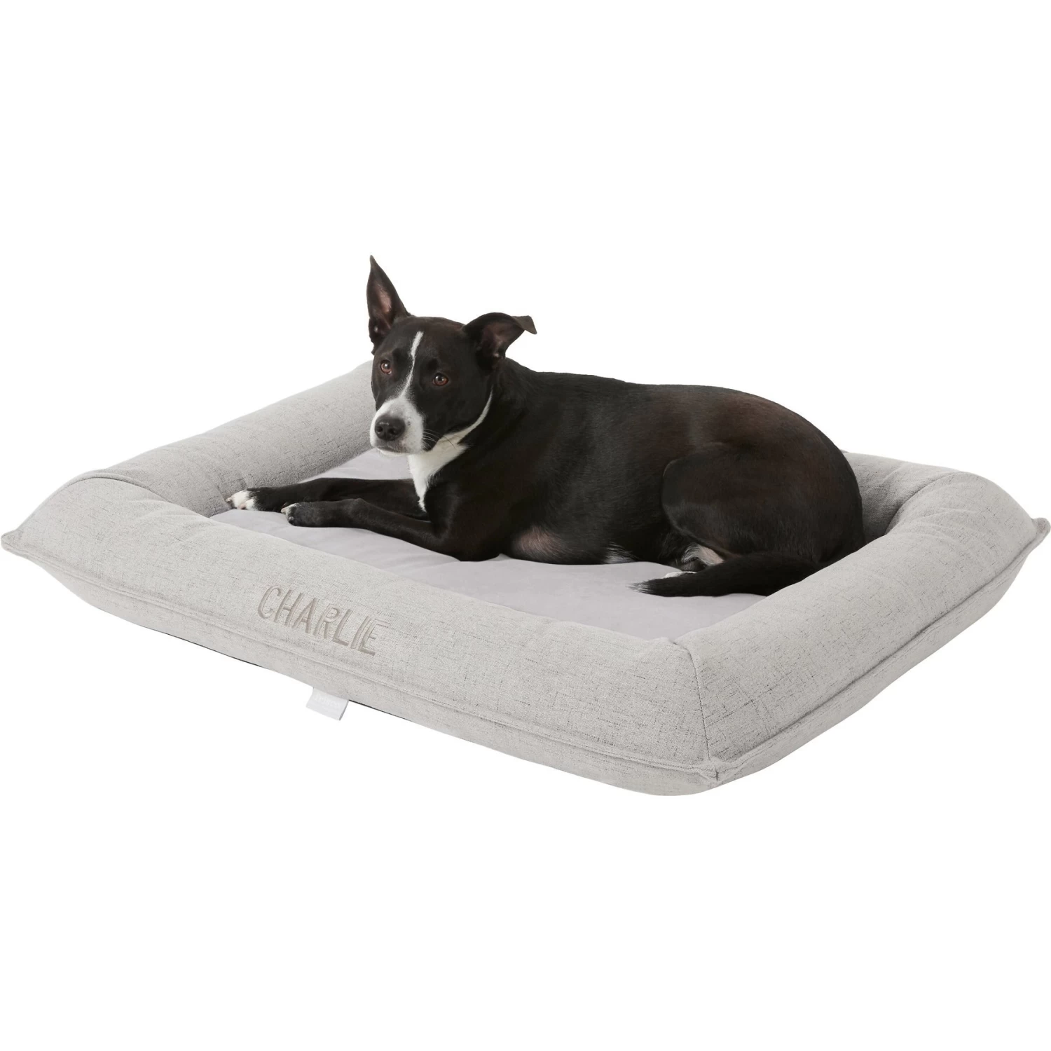 Frisco Orthopedic Personalized Bolster Dog Bed W/Removable Cover - Image 2