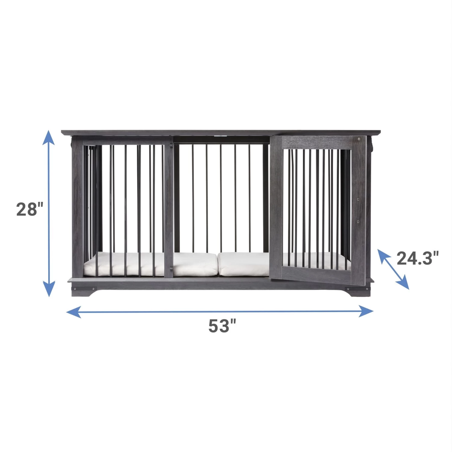 Frisco "Broadway" Dog Crate Credenza & Mat Kit - Image 2