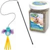 Frisco Bird With Feathers Teaser Wand Cat Toy With Catnip & OurPets Cosmic Catnip