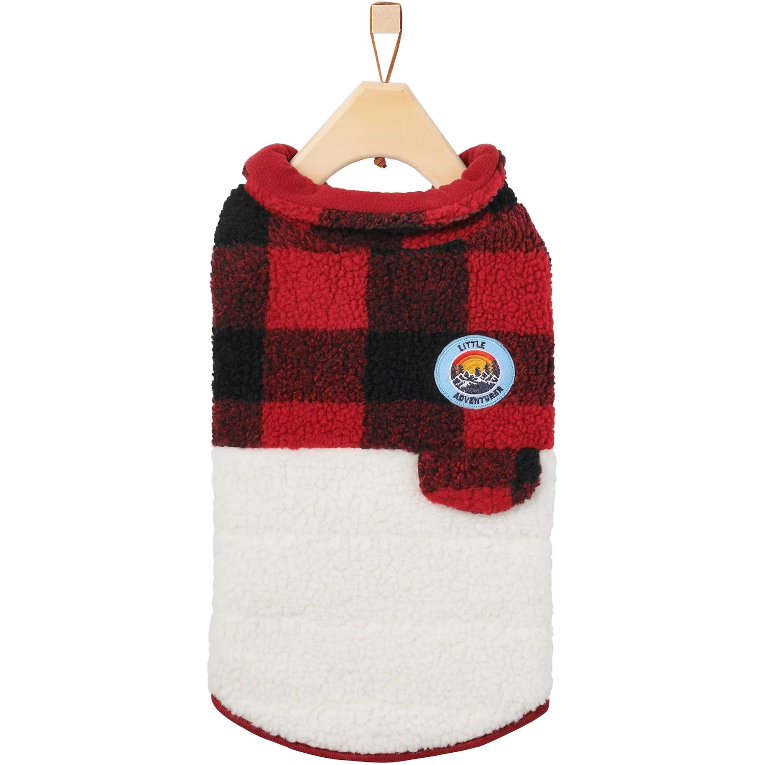 Frisco Mediumweight Red Plaid Insulated Dog & Cat Sherpa Coat - Image 4