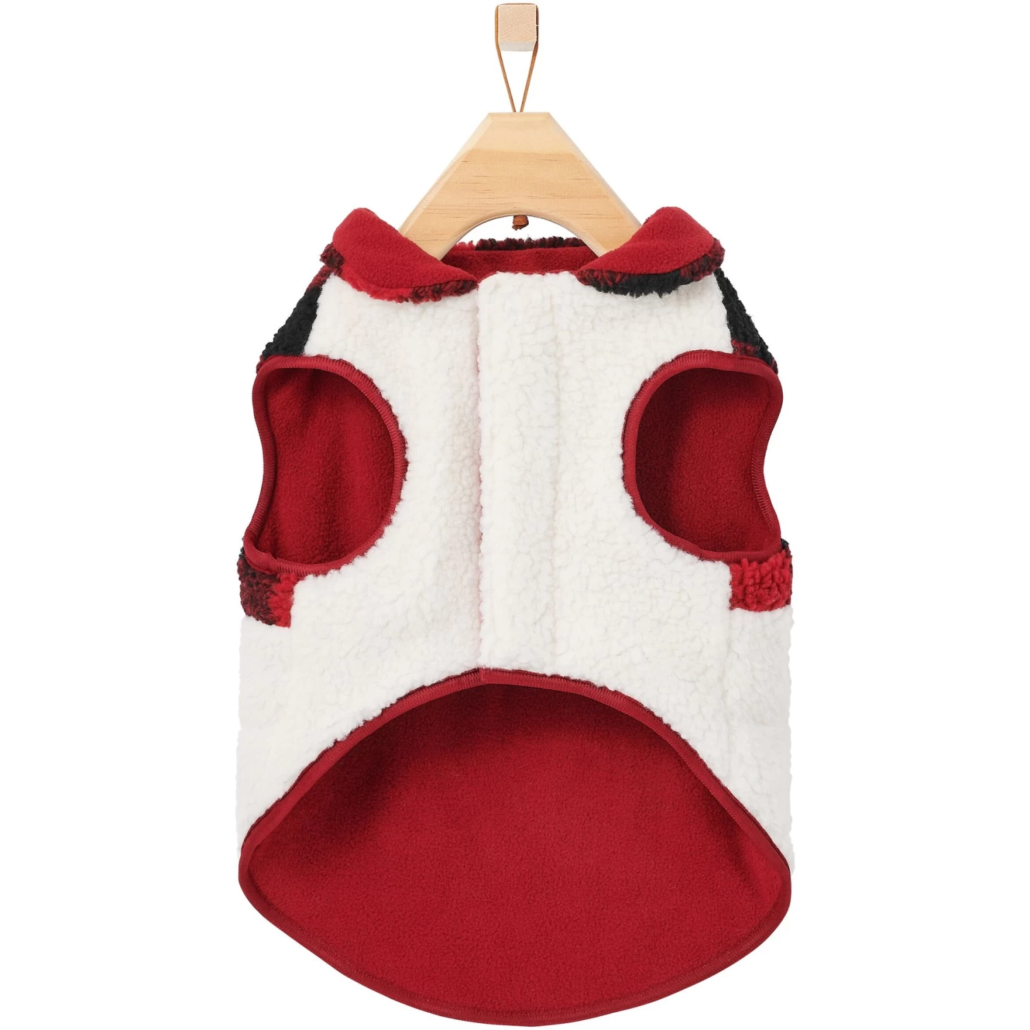 Frisco Mediumweight Red Plaid Insulated Dog & Cat Sherpa Coat - Image 5