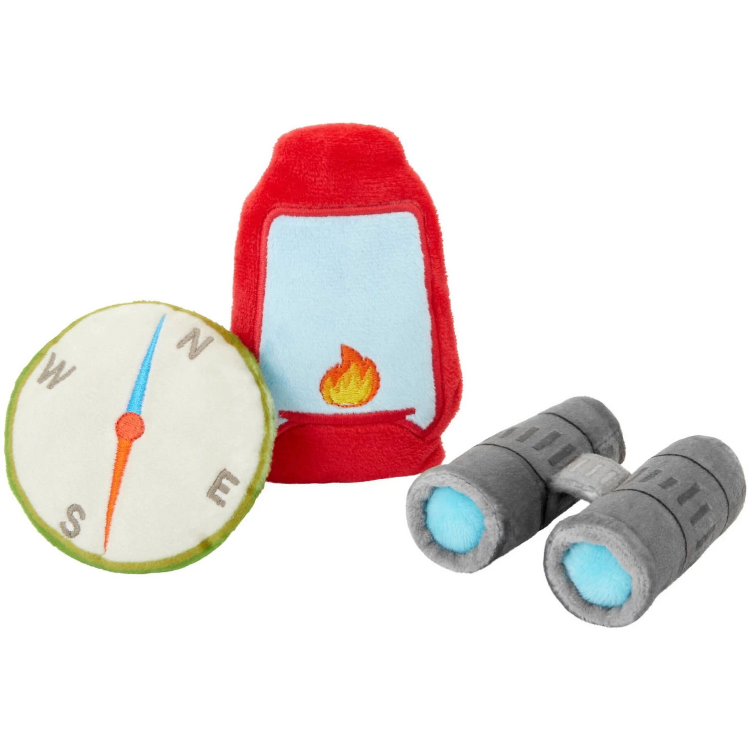 Frisco Camping Compass & Lantern Plush Cat Toy With Catnip, 2 Count