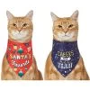 Frisco Santa's Favorite & Cheers To The New Year Dog & Cat Reversible Bandana
