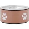 Frisco Paw Print Non-Skid Stainless Steel Dog & Cat Bowl