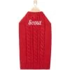 Frisco Personalized Dog & Cat Cable Knitted Sweater