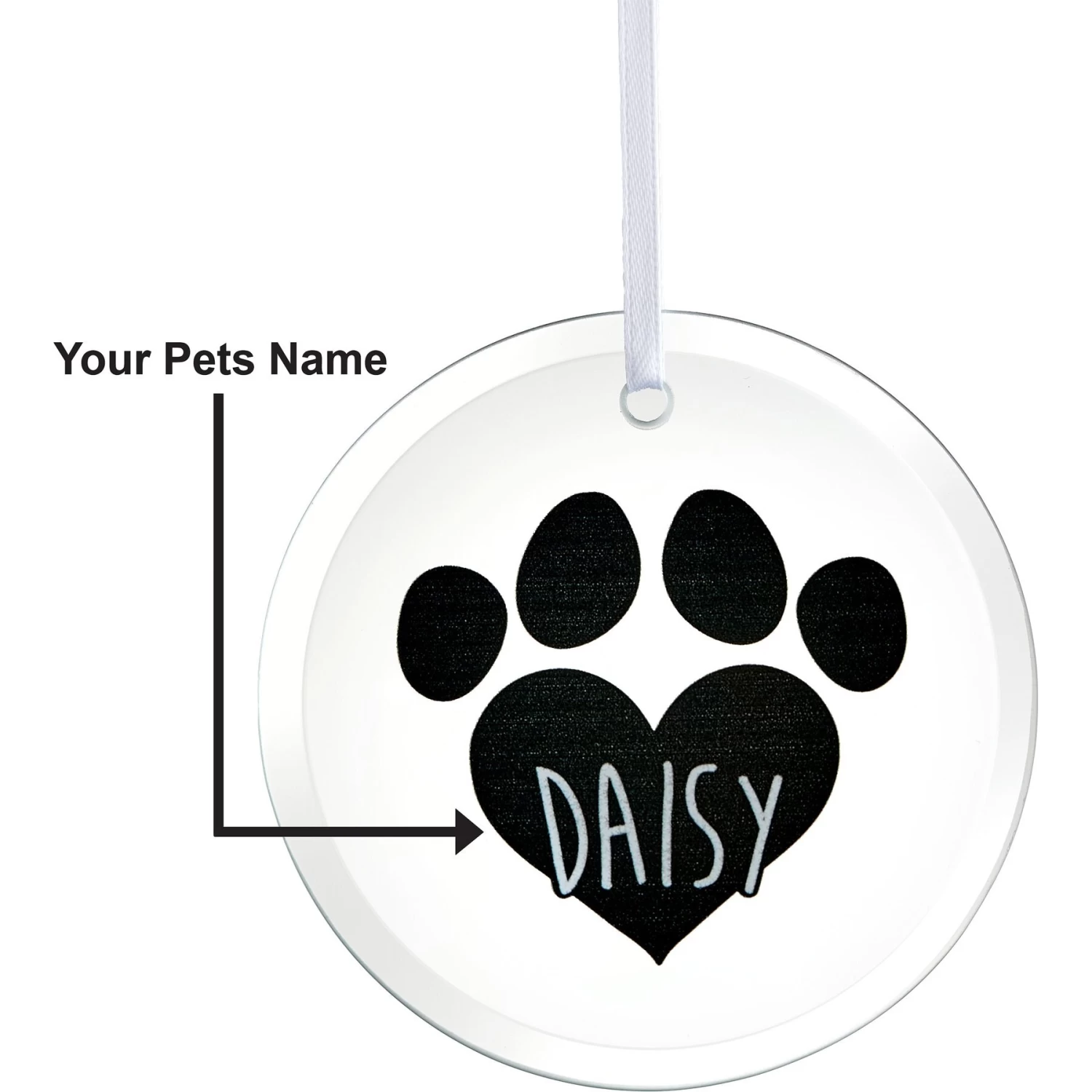 Frisco Paw Glass Personalized Ornament - Image 5