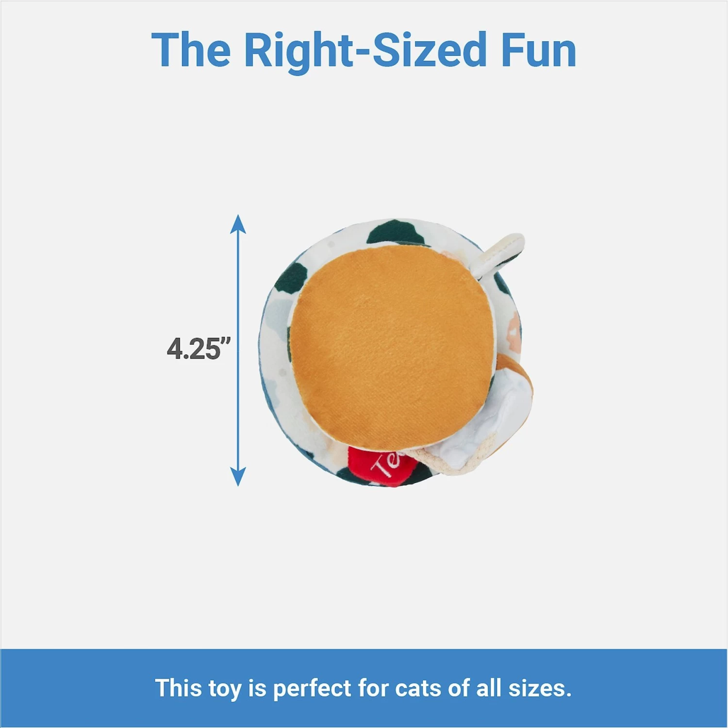 Frisco Brunch Teacup Plush Cat Toy With Catnip - Image 2