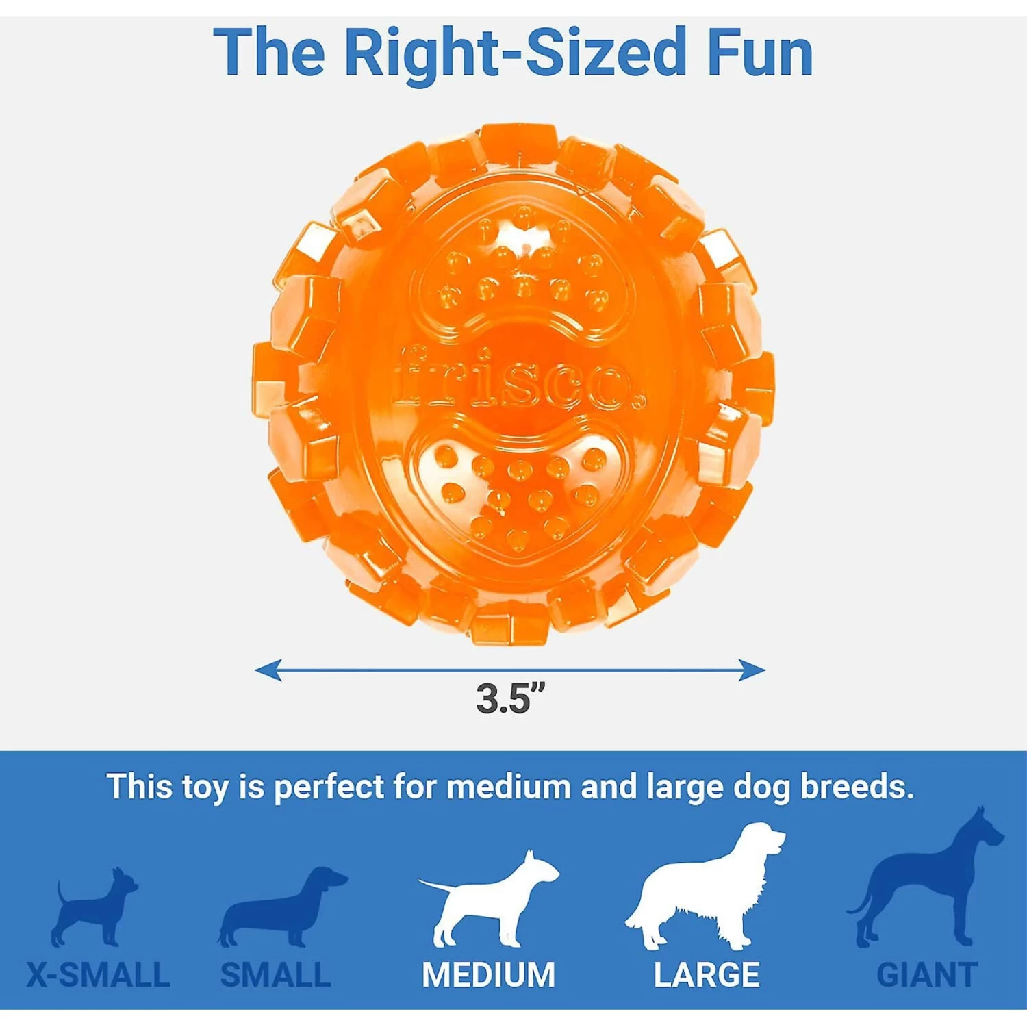 Frisco Fetch Squeaky TPR Ball Dog Toy & Bones & Chews Pig Ear Chews Dog Treats - Image 3