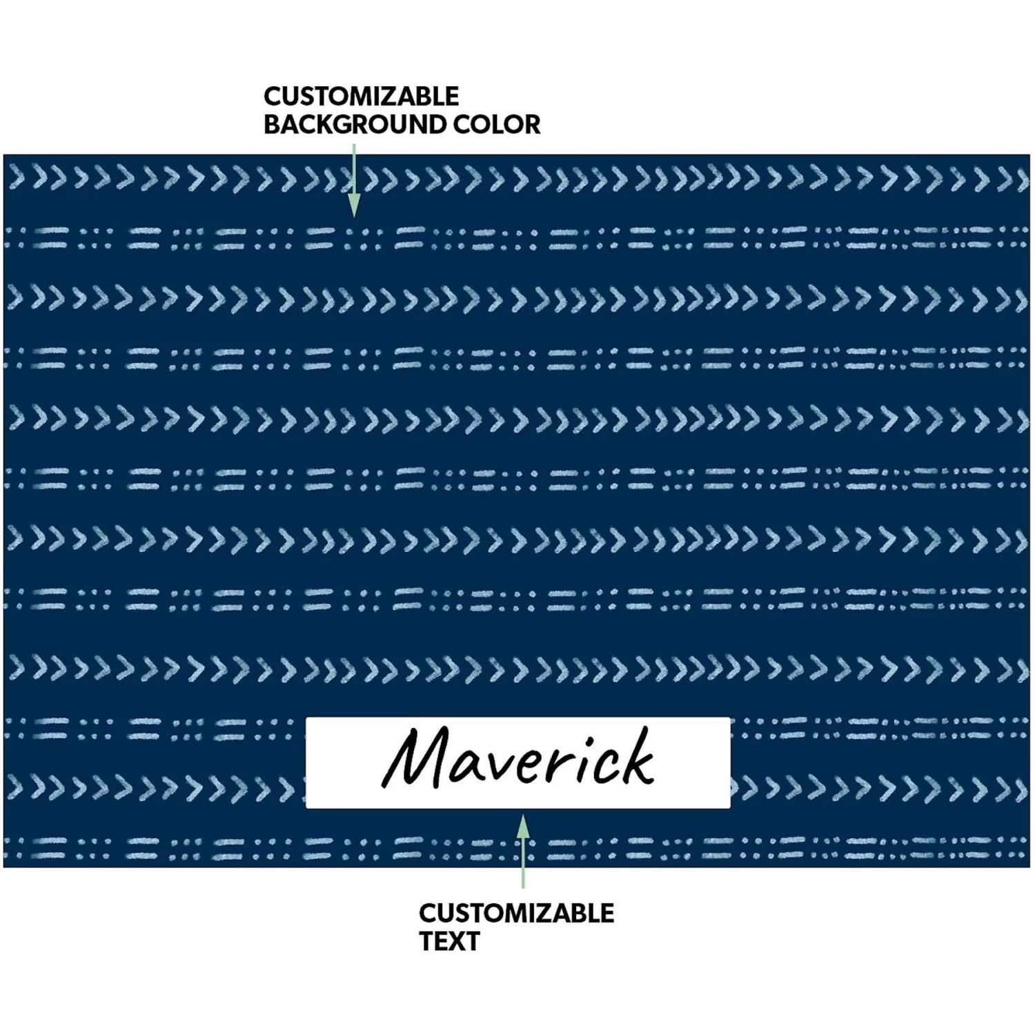 Frisco Mudcloth Personalized Dog & Cat Placemat - Image 2