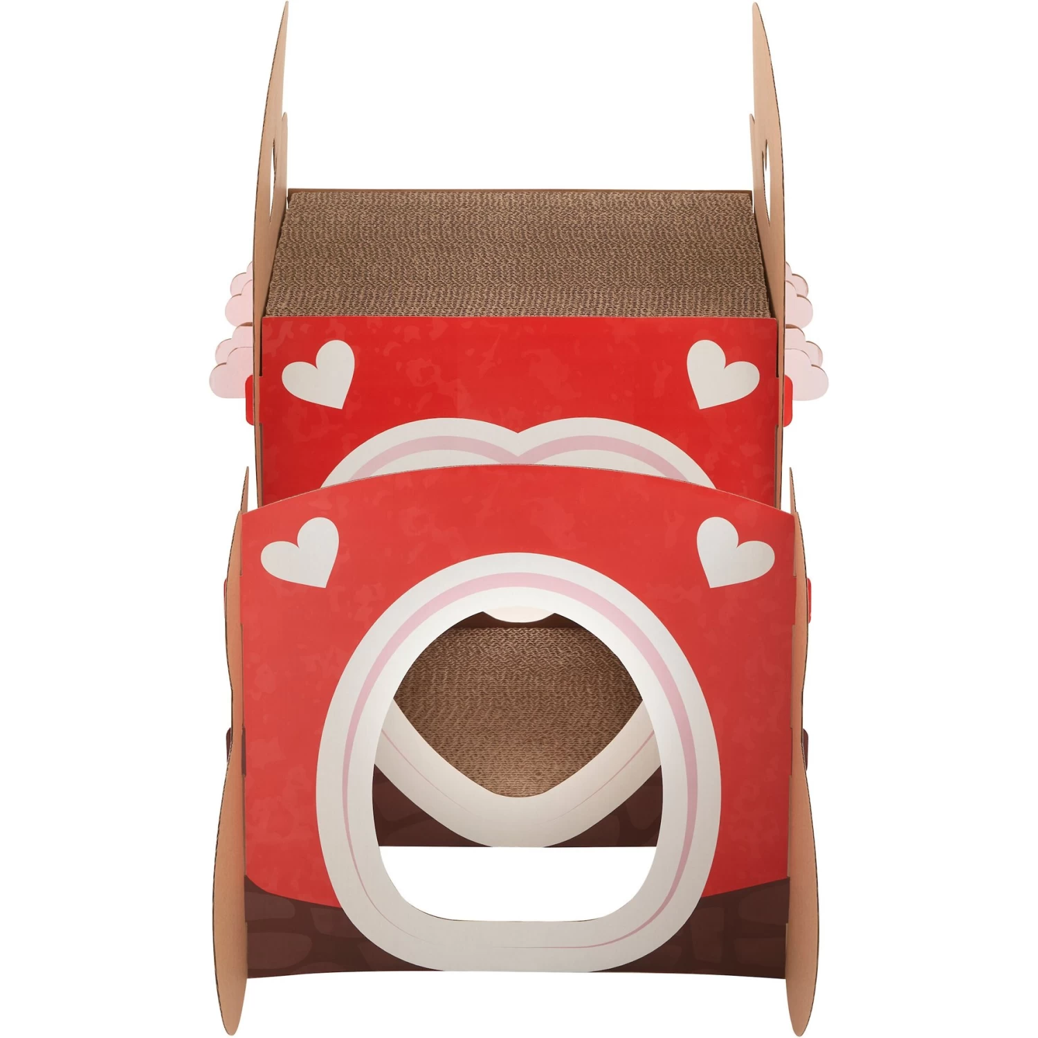 Frisco Valentine Love Carriage Cardboard Cat House, 2-Story - Image 3