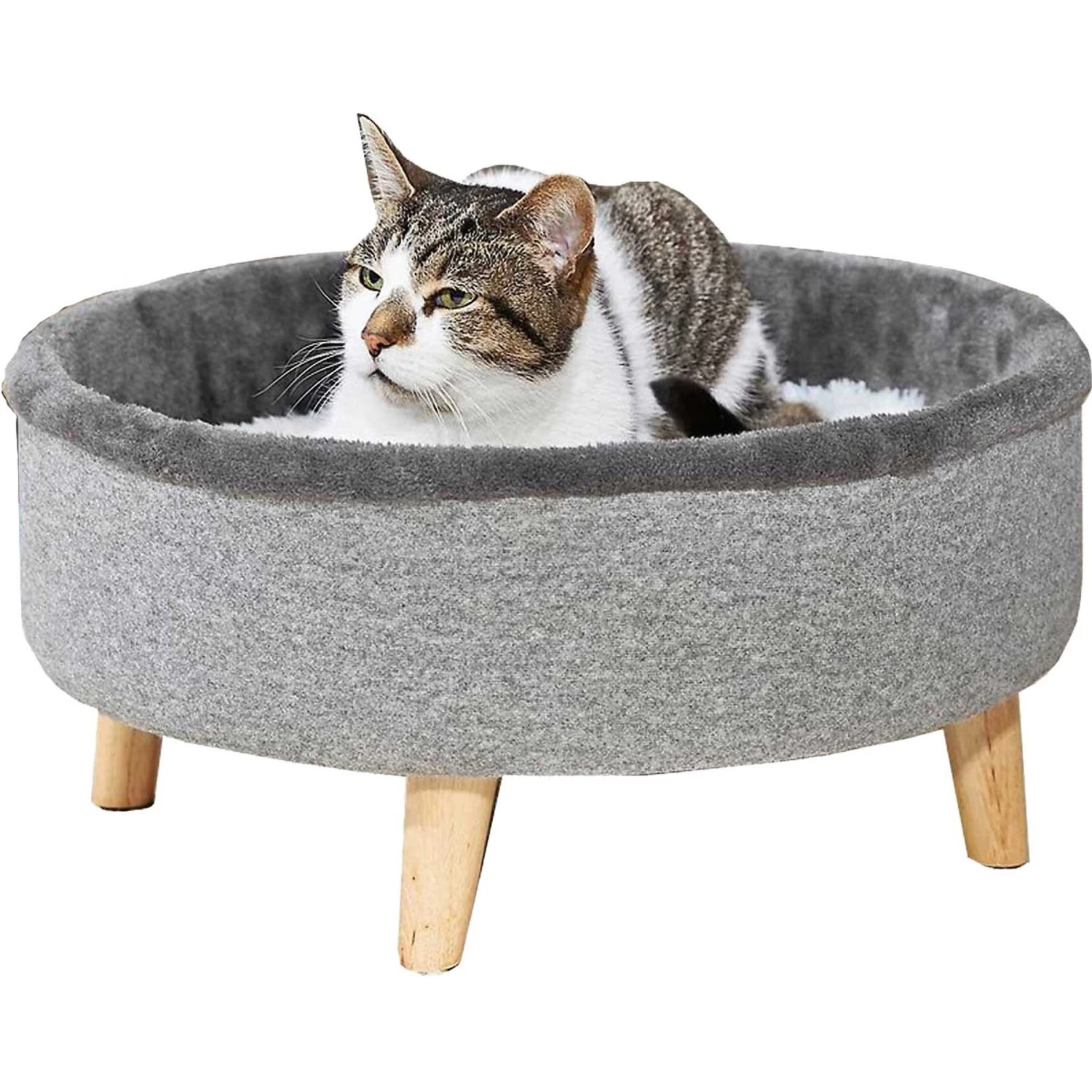 Frisco Modern Round Elevated Cat Bed & Frisco Modern Tunnel Elevated Cat Bed - Image 2