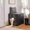 Frisco Drop Down Door Bench Cat Litter Box Cover