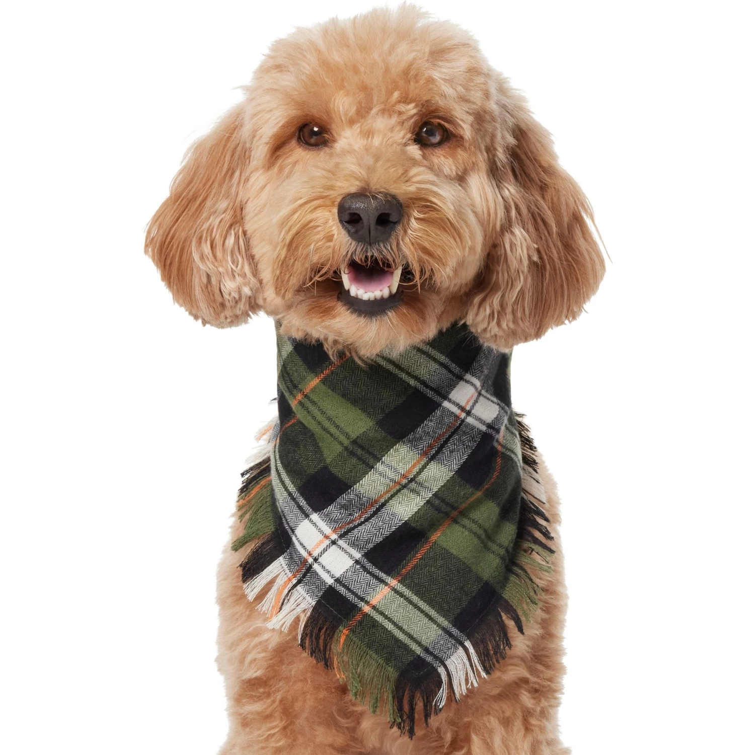 Frisco Plaid Fringe Dog & Cat Bandana - Image 3