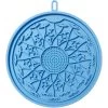 Frisco Non-skid Flower Silicone Dog & Cat Lick Mat, Blue