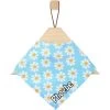 Frisco Personalized Blue Daisy Bandana