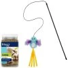 Frisco Natural Catnip & Frisco Bird With Feathers Teaser Wand Cat Toy With Catnip