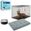 Frisco Insulated Two-Toned Non-Skid Stainless Steel Dog & Cat Bowl + 3 Items