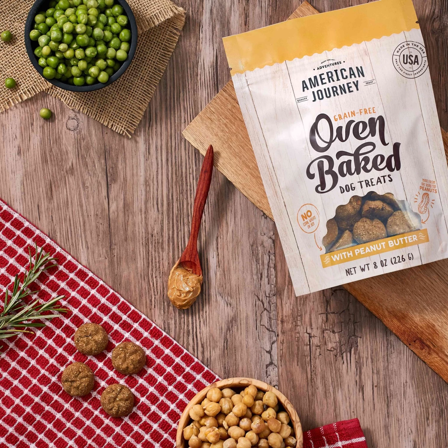 Frisco Large Eco-Conscious Dog Training & Potty Pads & American Journey Peanut Butter Recipe Grain-Free Oven Baked Crunchy Biscuit Dog Treats - Image 9