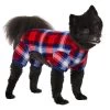 Frisco Cozy Plush Fleece Dog & Cat PJs, Plaid