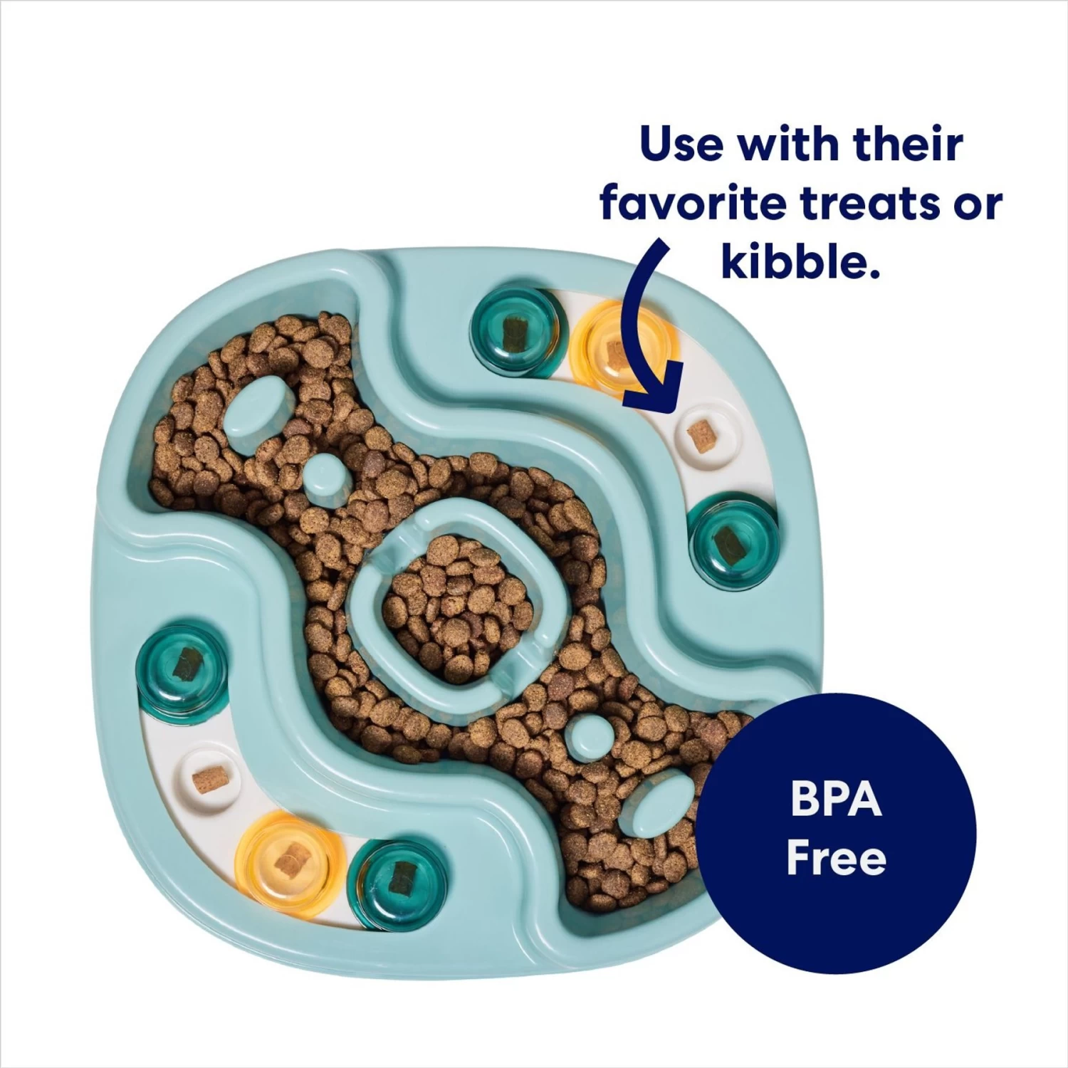 Frisco Interactive Dog & Cat Slow Feeder Bowl - Image 4