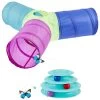 Frisco Foldable Play Tri-Tunnel Cat Toy & Frisco Butterfly Cat Tracks Cat Toy